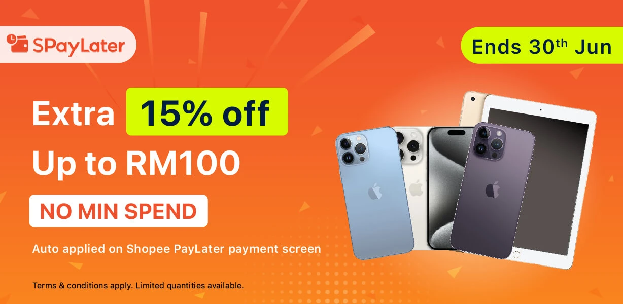 ShopeePayLater Extra 15% off