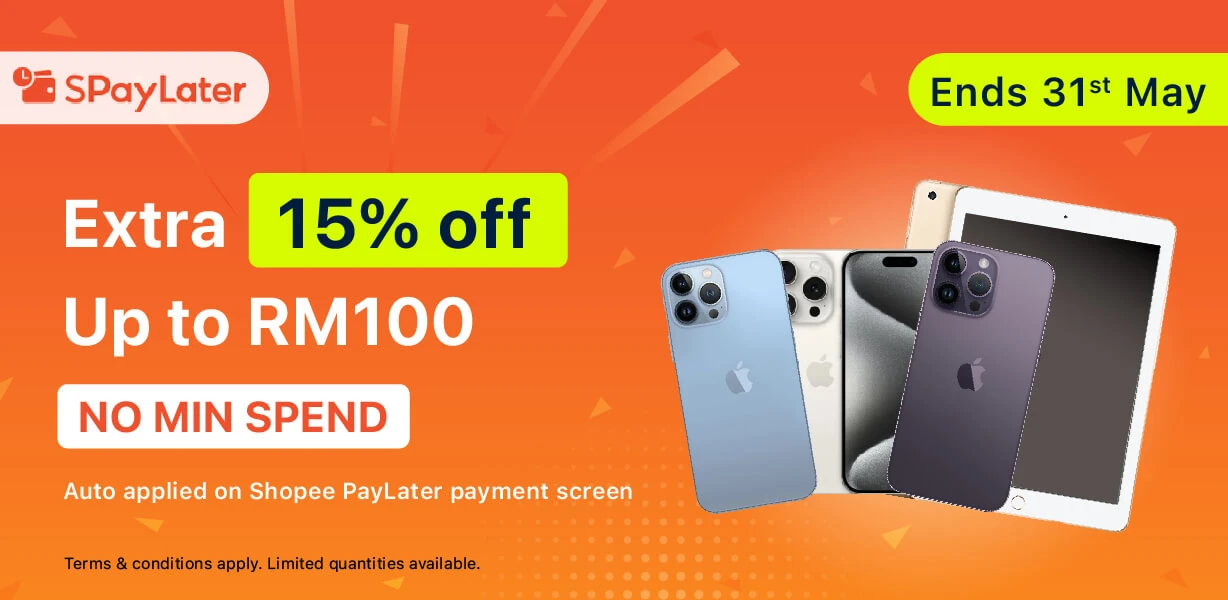 ShopeePayLater Extra 15% off