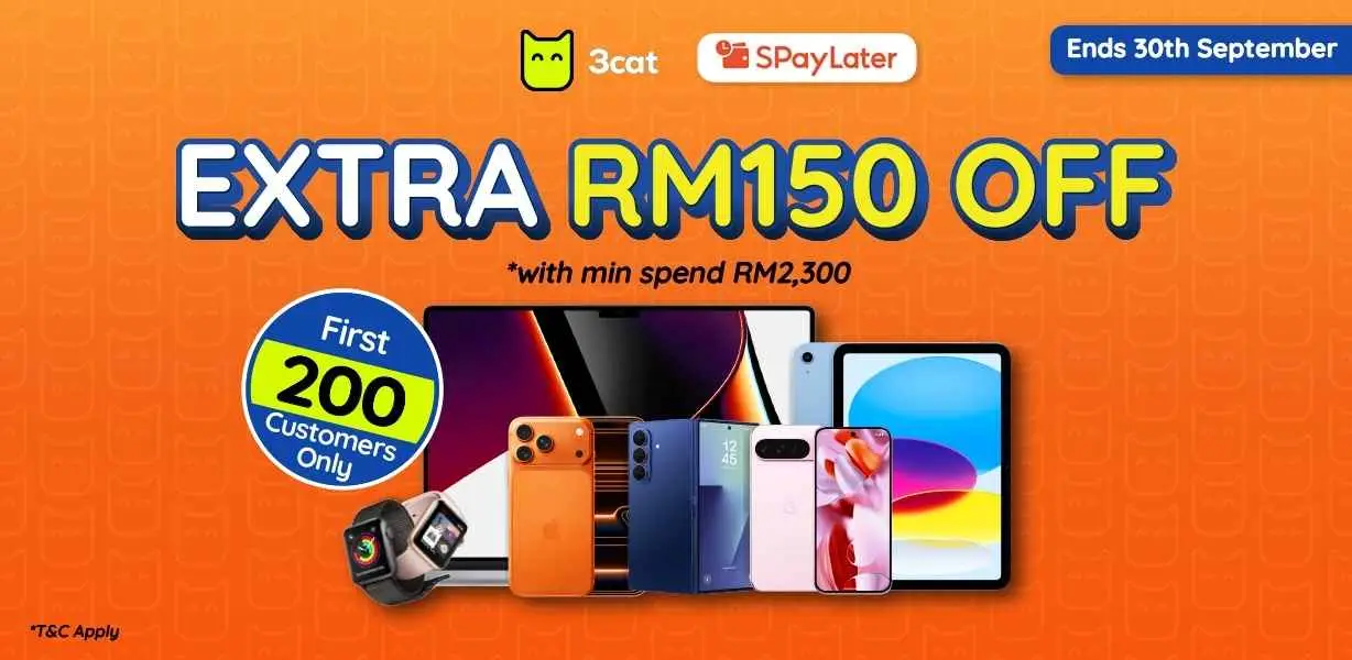 EXTRA RM150 OFF: First Come, First Served!⚡